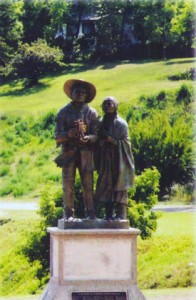 David Thompson's statue
