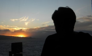 Val at sunset at kahului(2011)